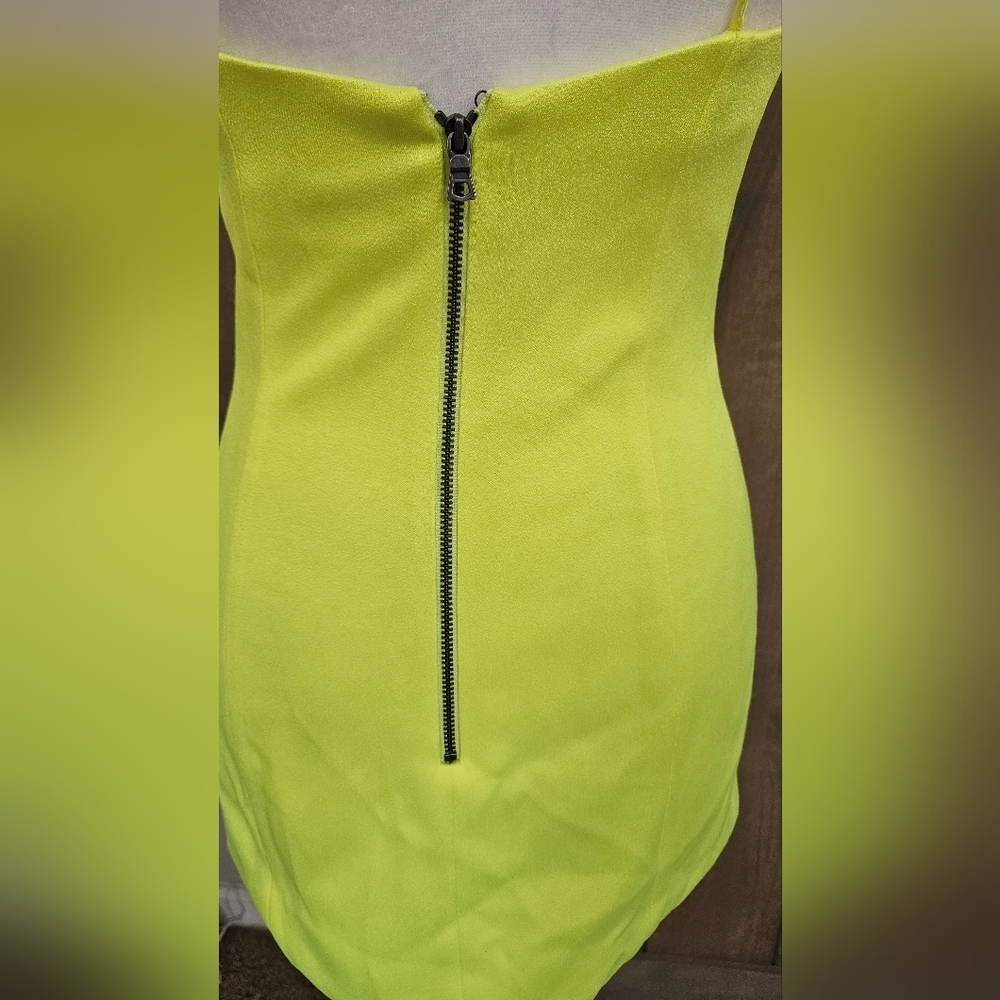Alice + Olivia Neon Yellow Mini Dress - Picture 10 of 14